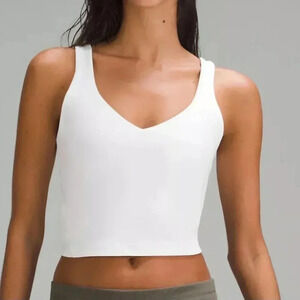 Lululemon Aligh Long sleeveless Top  White Sz 4
